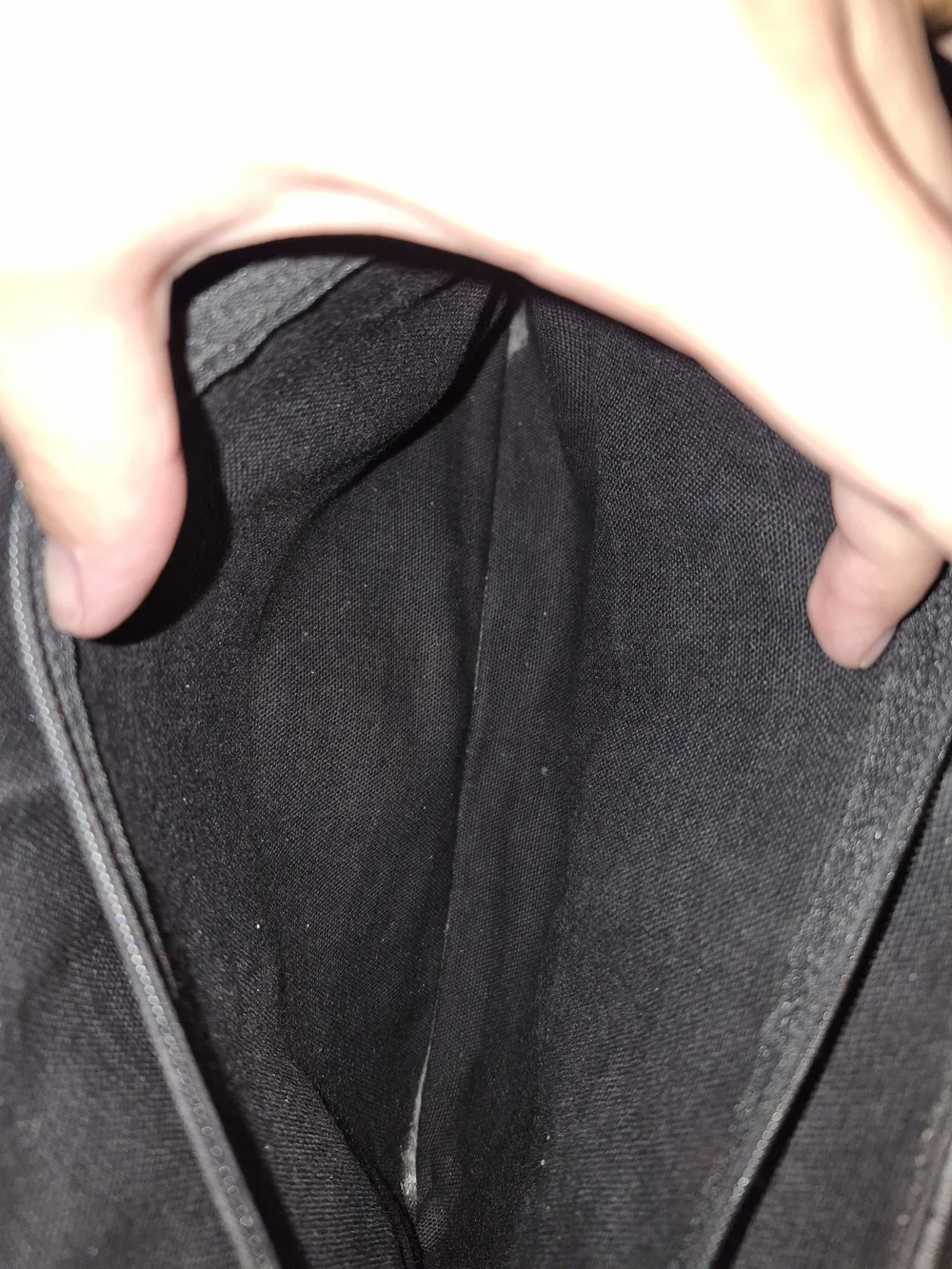 Vintage Liz Claiborne Black Crossbody Satchel with Turn-Lock Accent